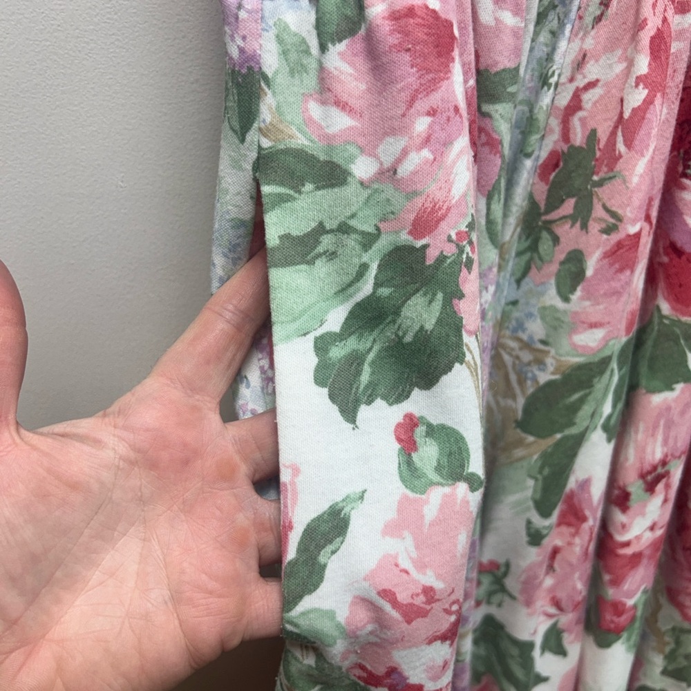 Vintage Carol Anderson Cottagecore Floral Midi Dress Size 14 — with Pockets! - Picture 5 of 11